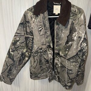Thread & Supply Men's Camouflage Field Jacket in Gray and Green